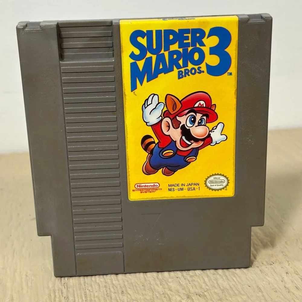 Nintendo Super Mario Bros 3 NES Video Game Cartridge Authentic 1985 NES-UM-USA-1